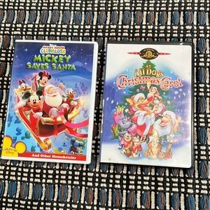 🌟SALE!  3 for $14!!🌟 Mickey Mouse and an all dogs Christmas DVDs.